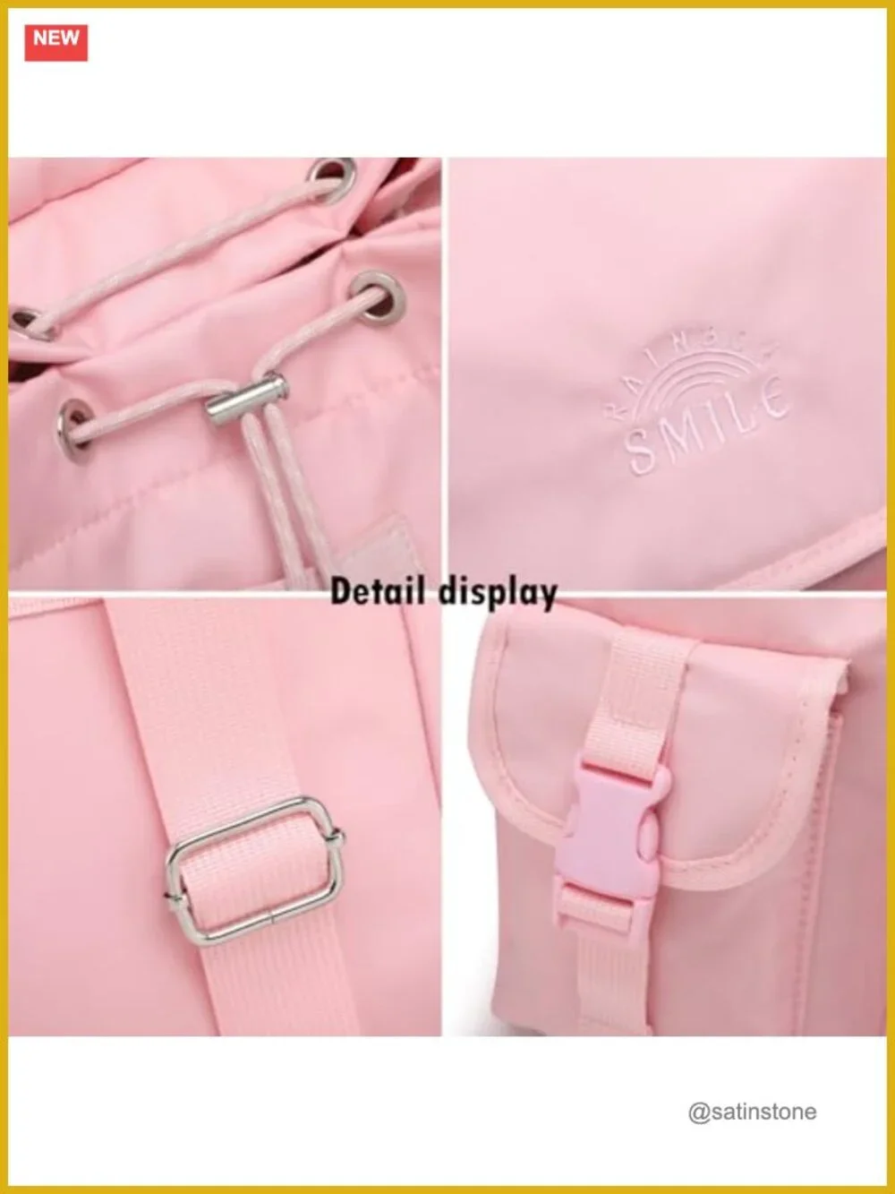 Ita Bag Backpack with Pin Display Window Kawaii Enamel Pin Collector Backpack